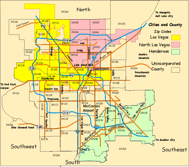 las vegas zip code map pdf Las Vegas Interactive Map las vegas zip code map pdf